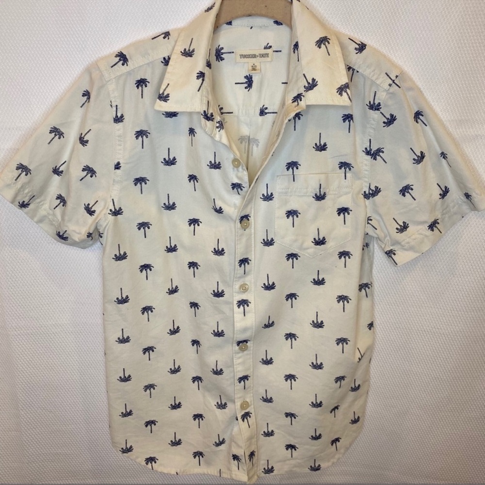 Tucker+Tate Palm Tree Button Down Size M(8-10)